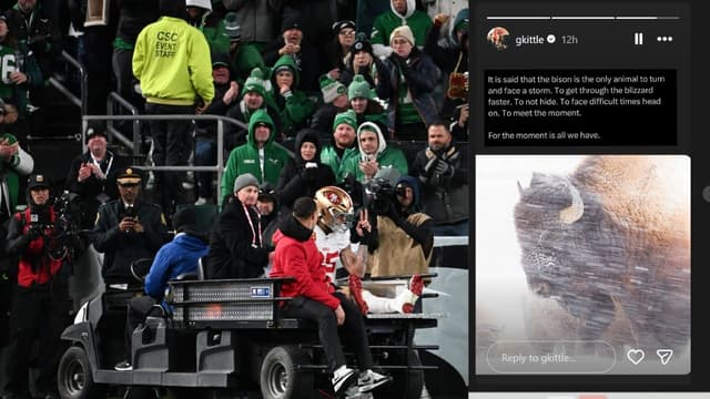 George Kittle Uses Bison Analogy to Motivate Himself After Heartbreaking Injury