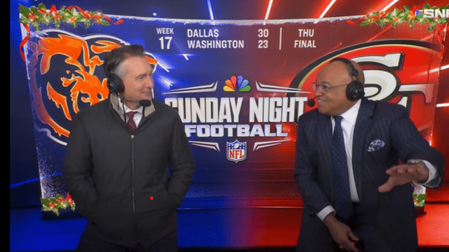 Cris Collinsworth Embraces Pat Mahomes Glazing Jokes During Bears–49ers