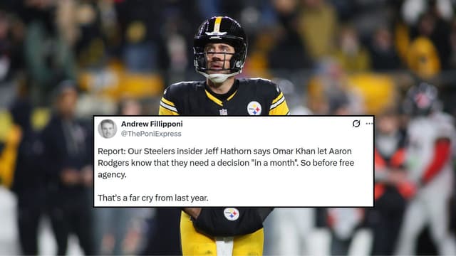 Steelers GM Omar Khan Gives Aaron Rodgers 1 Month to Decide His Future