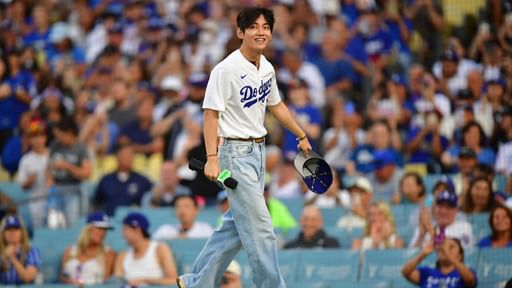 BTS Star V Throws First Pitch at Dodgers, Meets Shohei Ohtani