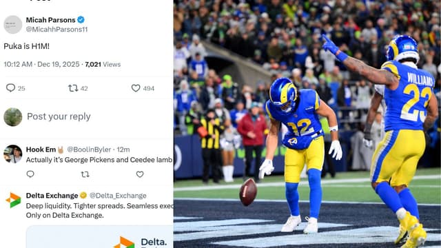 Micah Parsons Drops Three-Word Tweet to Hype Puka Nacua’s 41-Yard OT Catch