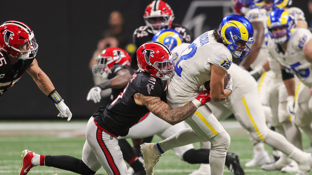 Puka Nacua’s Unreal One-Handed Catch Ruled Incomplete as Falcons Survive Rams Surge