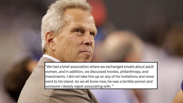Giants Co-Owner Steve Tisch Breaks Silence on His Relationship With Jeffrey Epstein