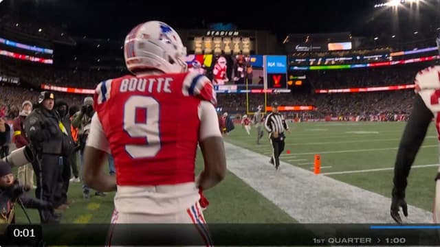 Kayshon Boutte’s TD Takes Patriots to 17-0 vs Giants