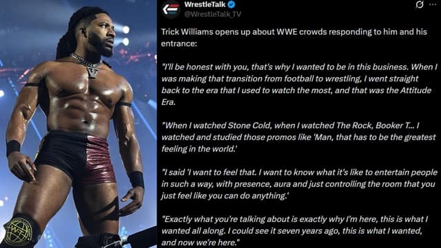 Trick Williams Says His Entrance Is Inspired By Attitude Era Stars