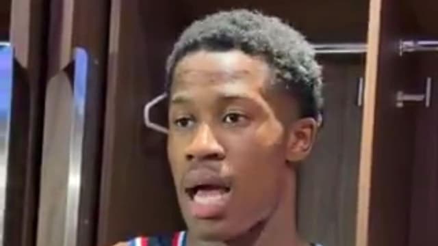 VJ Edgecombe Comments on His Career-High 12-Rebound Game vs. Blazers