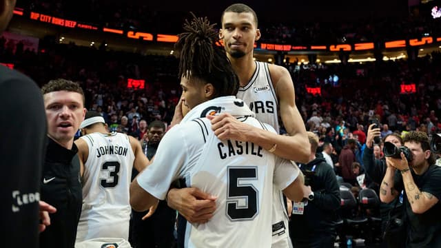 Victor Wembanyama and Stephon Castle Were Caught Laughing After Game 1 Loss vs. T-Wolves
