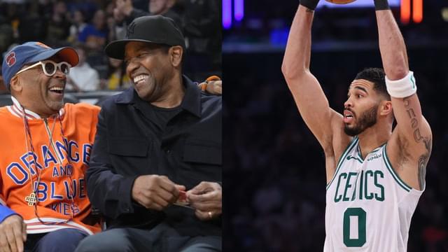 Denzel Washington Took a Shot at Jayson Tatum While Courtside