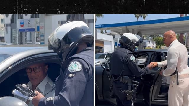 The Rock Pulled Over for Tinted Windows After Walk of Fame Event