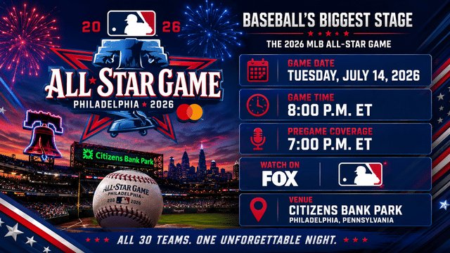 All Eyes on Philadelphia for the 2026 MLB All-Star Game