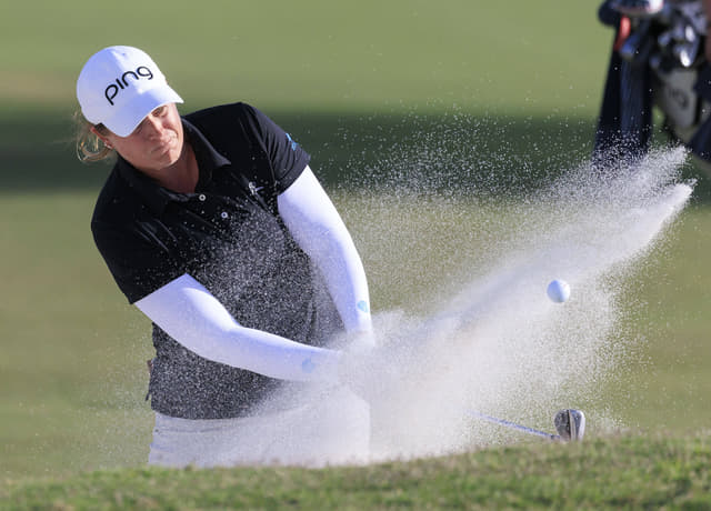 WATCH: Lauren Coughlin Holes Bunker Shot to Grab Lead With Andrew Novak at Grant Thornton