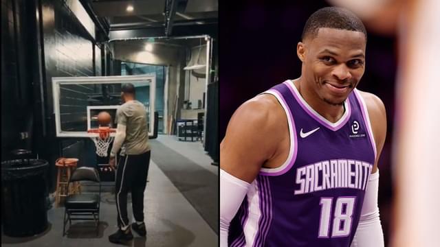 Russell Westbrook Shocks Fans With 4 Consecutive Misses On Mini-Hoop
