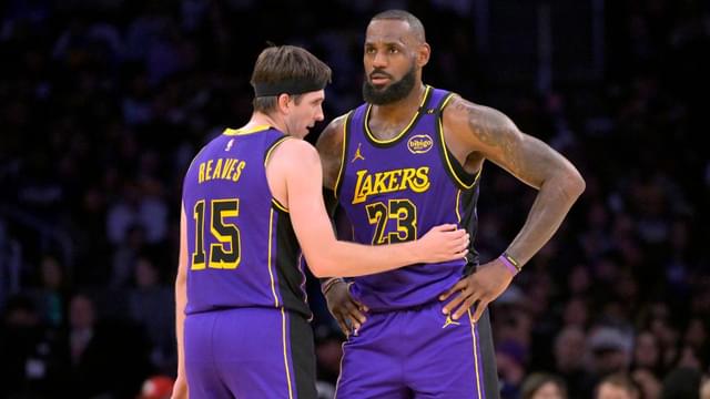 LeBron James Receives GOAT Tag From Austin Reaves And Lakers Teammates