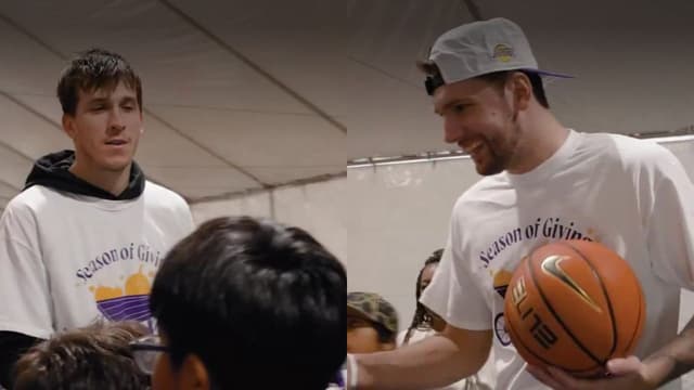 Austin Reaves Roasts Luka Doncic In Front Of Fans