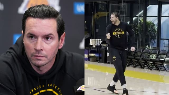 Luka Doncic Revels In Beating JJ Redick During Half-Court Shot Contest