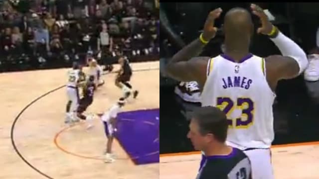 LeBron James Trucks Dillon Brooks And Shoves Him To The Ground