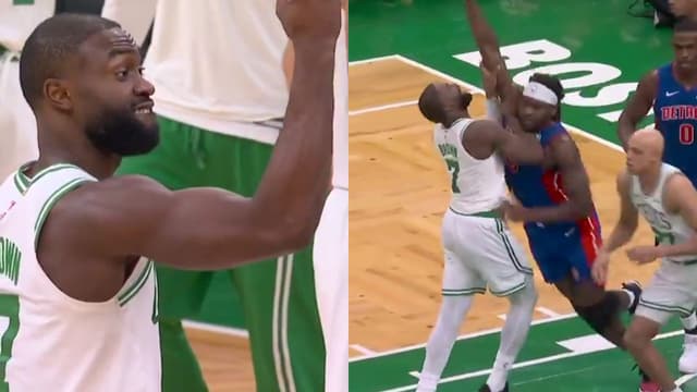 Jaylen Brown Emotes On Isaiah Stewart Following Altercation
