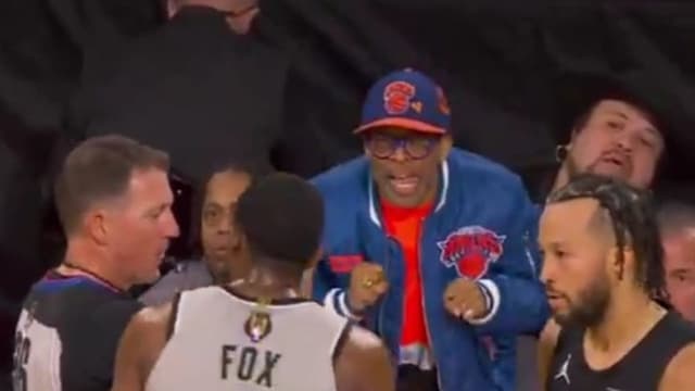 Spike Lee Calls Out De'Aaron Fox For Fouling Jalen Brunson During NBA Cup Final