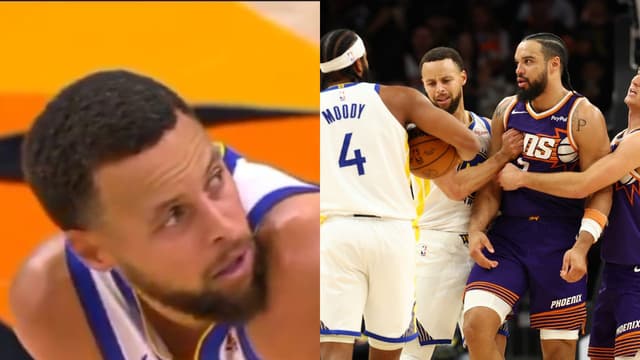Steph Curry Caught 'Looking Tired' Of Dillon Brooks