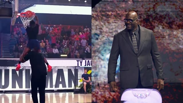 5'4 Ty Jackson Reverse Dunks on 7'1 Shaquille O'Neal