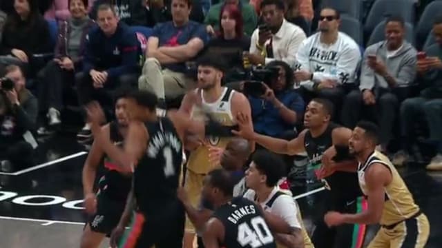 Victor Wembanyama Nearly Knocks Out Ref During Jumpball