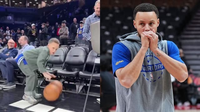 Steph Curry's Son Canon Emulates His Father's Dribbling Skills