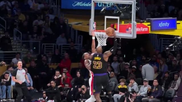LeBron James Nearly Dunked Off The Luka Doncic Dime