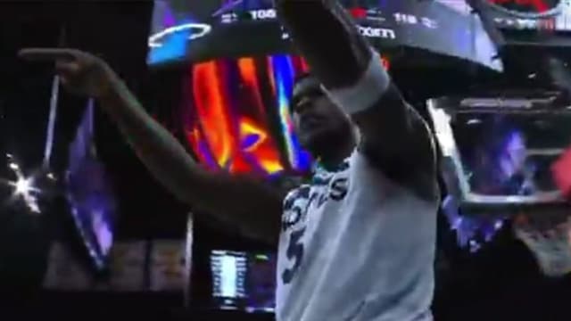 Anthony Edwards Trash Talks Heat Fans After Tough Bucket