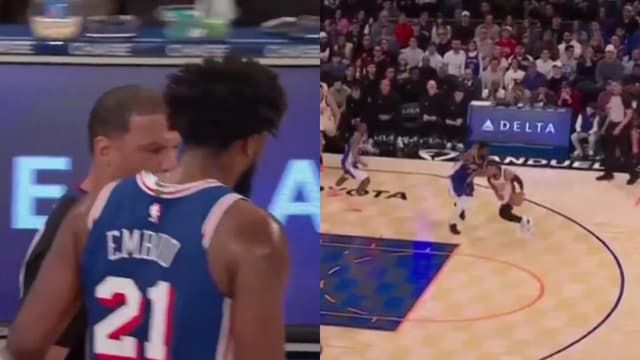 Joel Embiid Irate Over 'Weak' Jalen Brunson Whistle