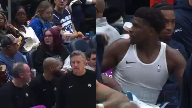 Lady Intercepts Anthony Edwards' Jersey Meant For Kid During Wolves-Wizards