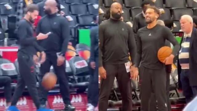 Trae Young Dribbles Around 'Aimlessly' Before Heading Back To Locker Room