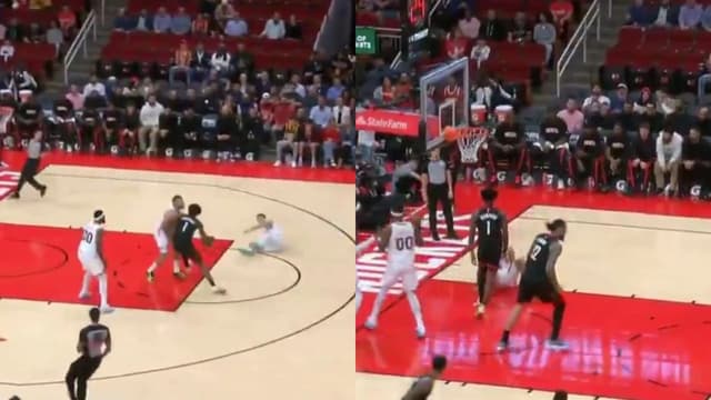 Amen Thompson Bullies Dillon Brooks And Stares Him Down