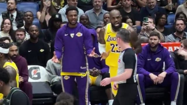 Bronny Mad LeBron James Didn't Get The Foul Call Vs Pelicans
