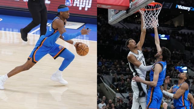 Shai Gilgeous-Alexander Squeezes His Legs Around Wemby's Mid-Game and Trips Him