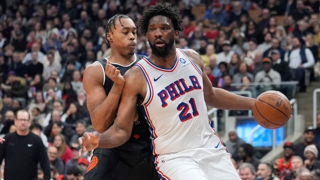 Joel Embiid Trolled For Falling Over Yet Again After Hit To Face