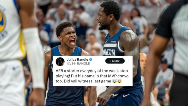 Julius Randle Lived Anthony Edwards Isn't An All-Star Starter