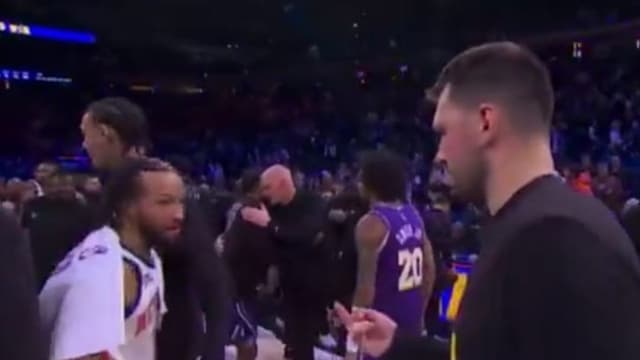 Luka Doncic Flips Off Jalen Brunson Post Loss To Knicks