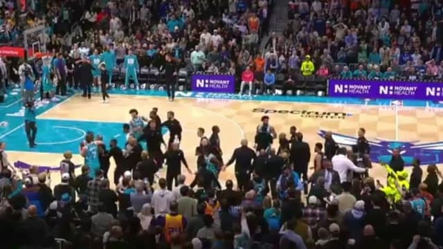 Pistons-Hornets Breaks Out Into Massive Fight