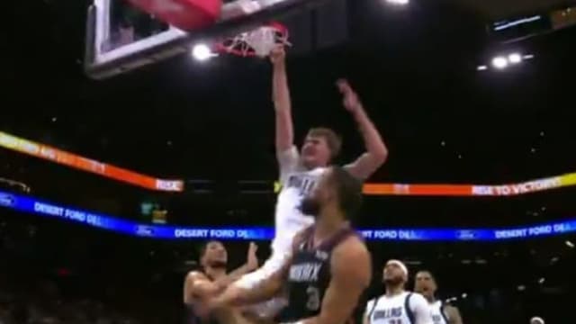 Cooper Flagg Dunks On Dillon Brooks