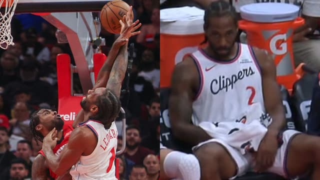 Kawhi Leonard Caught Nursing Right Finger Injury During Clippers vs. Rockets