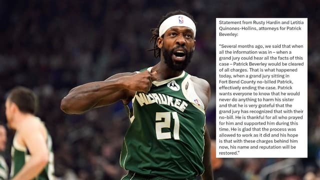 Patrick Beverley Will Not Be Indicted For His 'Family Violence' Incident From Nov 2025