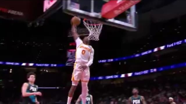 Jonathan Kuminga Hammers Home Windmill Dunk Vs Blazers