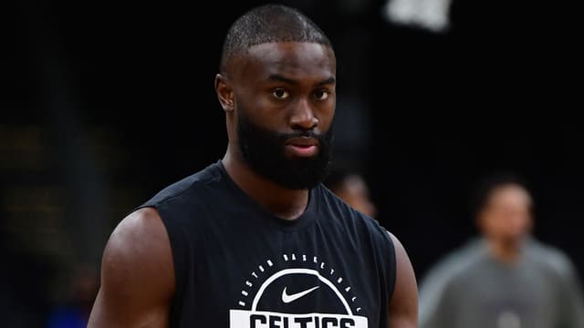 Jaylen Brown Drains A Wild Half-Court Shot