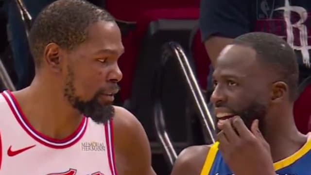 Kevin Durant and Draymond Green Exchange Words During Warriors-Rockets