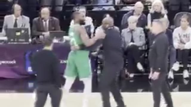 Jaylen Brown Charges At NBA Official, Gets Ejected