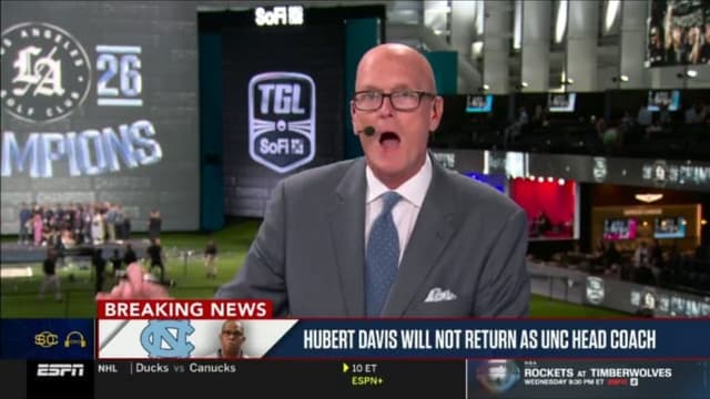 Scott Van Pelt Reacts To UNC Firing Hubert Davis