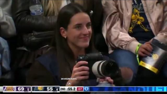 Caitlin Clark Gets Photos Of LeBron James Arguing With Refs