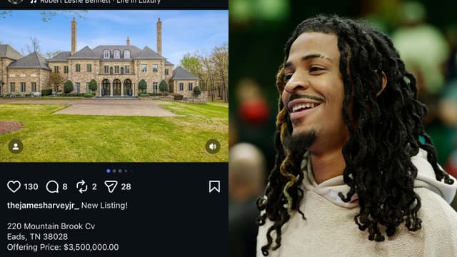 Ja Morant Lists His Parents' Memphis Home For Sale For $3.5 Million