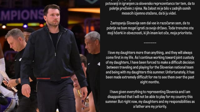 Luka Doncic Cites Custody Battle Over Daughters For Bowing Out Of FIBA World Cup