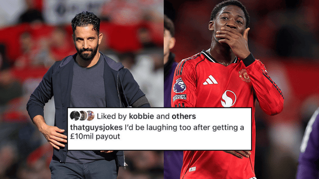 Kobbie Mainoo's Unsurprising Reaction to Post Mocking Ruben Amorim's Sacking 